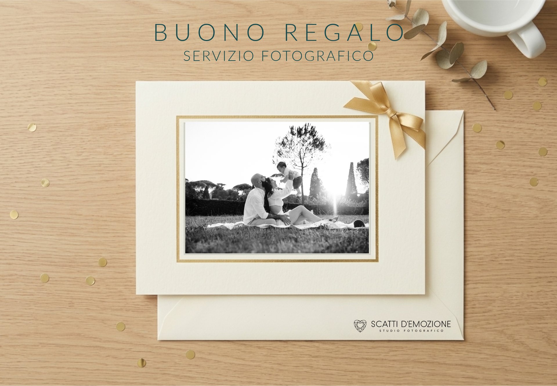 Buono Regalo Scatti D'Emozione — voucher fotografico personalizzato