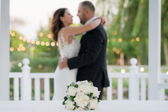 Sposi durante il primo ballo — fotografia reportage matrimonio Roma
