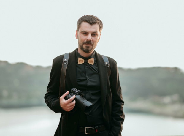 Stefano Blejeru — fotografo professionista a Roma, ritratto in studio