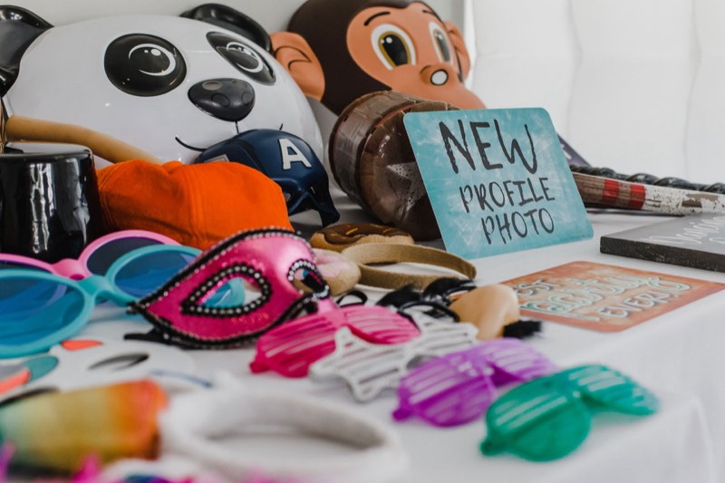Accessori e gadget pro del photo booth Scatti D'Emozione