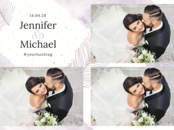 Modelli grafici di stampa personalizzata photo booth — oltre 30 design tra cui scegliere